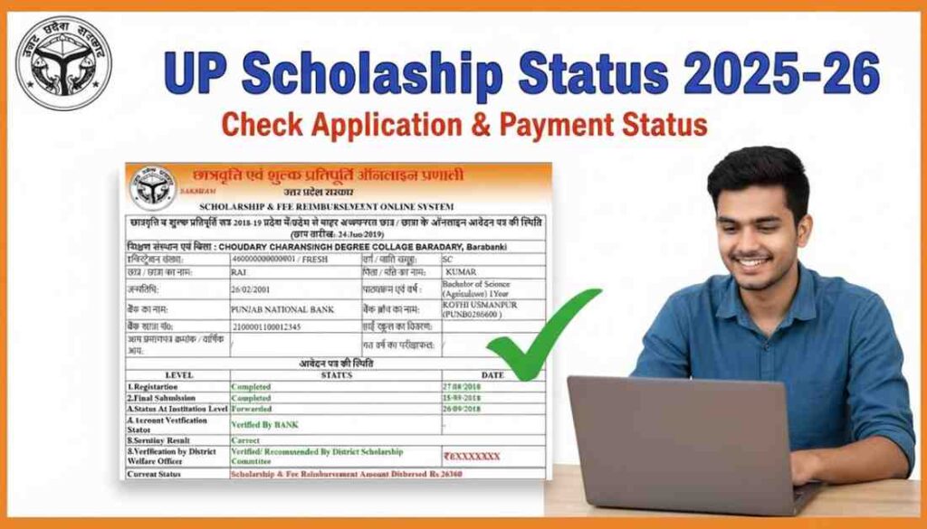 UP Scholarship Status 2025-26