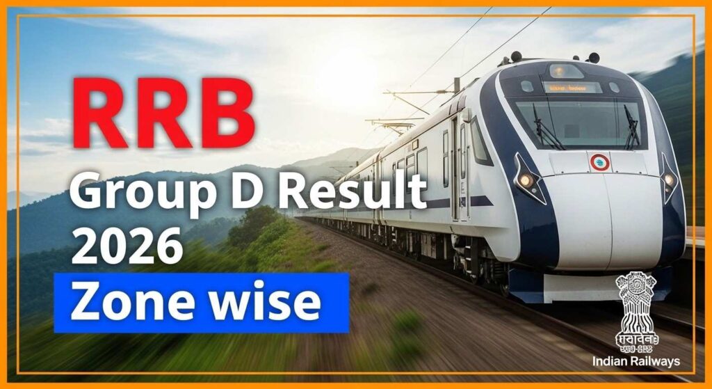 RRB Group D Result 2026 Zone wise